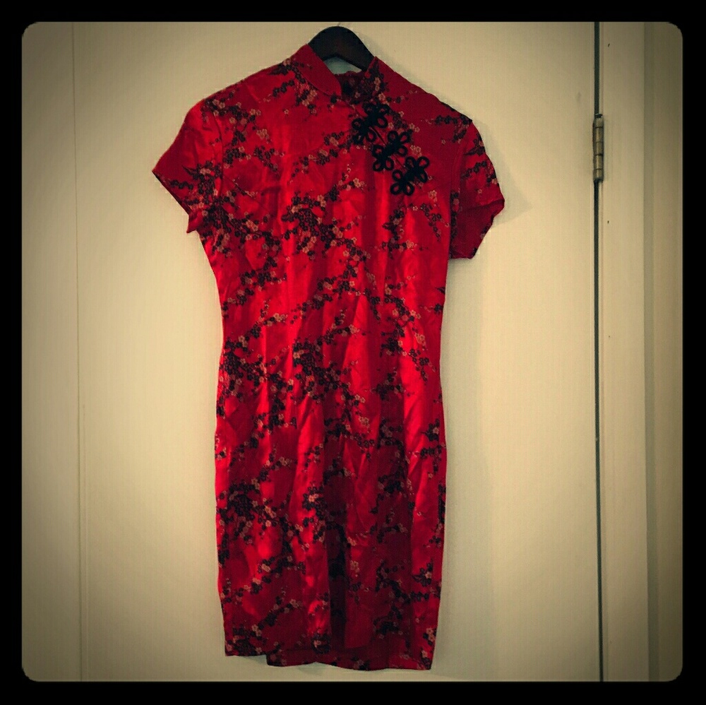 Asian Style Red Dress